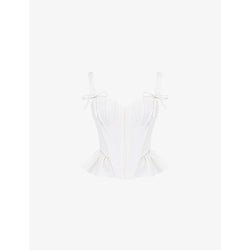 House Of Cb Gigou peplum cotton corset | LYBSTORE