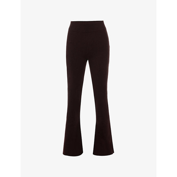 House Of Cb Nereida flared-hem knitted trousers | LYBSTORE