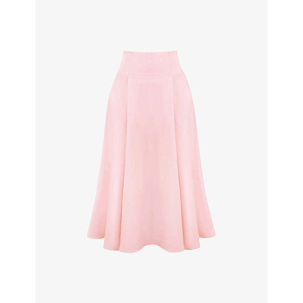 House Of Cb Rita high-waist woven midi skirt | LYBSTORE