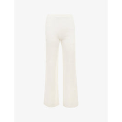 House Of Cb Vanna flared-hem knitted trousers | LYBSTORE