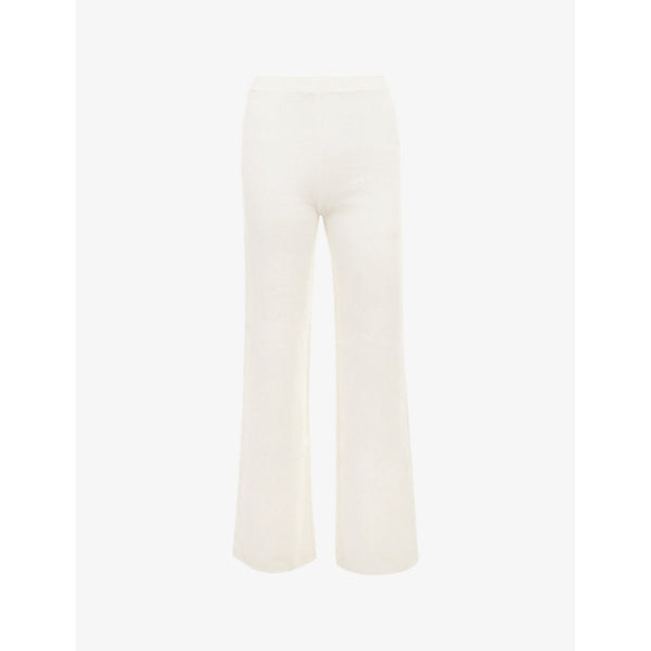 House Of Cb Vanna flared-hem knitted trousers | LYBSTORE