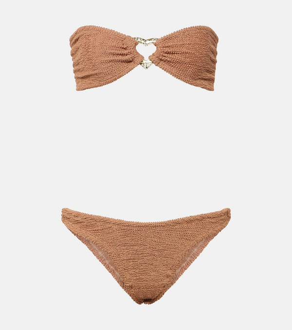 Hunza G Nicole embellished bikini