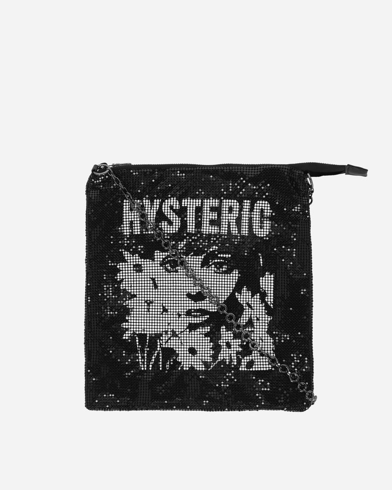 Hysteric Glamour Flower Traveling Metal Mesh Shoulder Bag Black