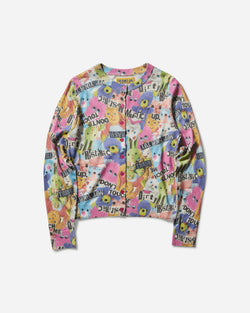 Hysteric Glamour Women s Not Your Toy Pattern Cardigan Multicolor