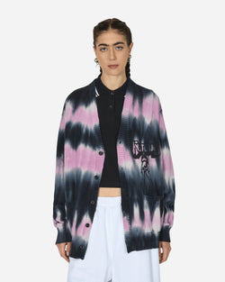 Hysteric Glamour Bad As Mama Tie-Dye Cardigan Black