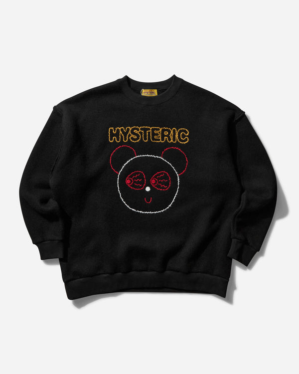 Hysteric Glamour Women s Red Eye Flash Crewneck Sweatshirt Black