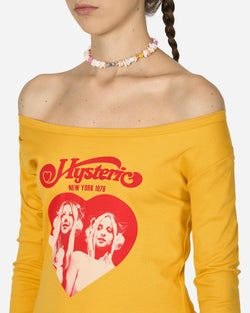 Hysteric Glamour Hysteric Heart Longsleeve T-Shirt Yellow