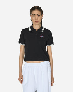 Hysteric Glamour Poison Cherry Short Polo Shirt Black