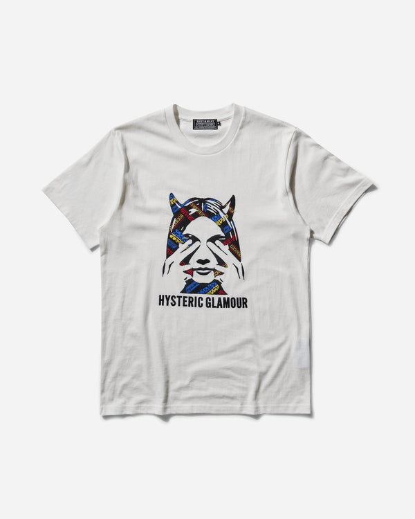 Hysteric Glamour Men s See No Evil T-Shirt Dirty White