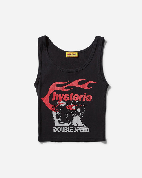 Hysteric Glamour Hysteric Flame On Tank Top Black