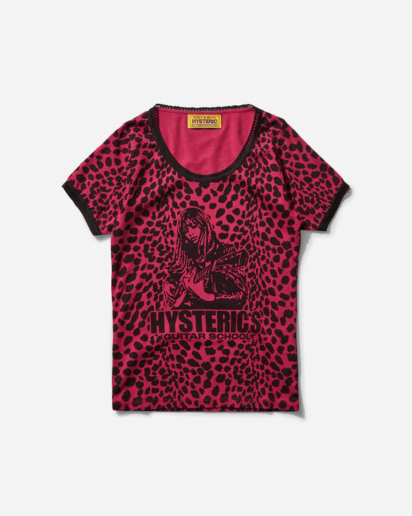 Hysteric Glamour Women s Hysteric s Guitar School T-Shirt Pink