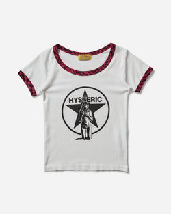 Hysteric Glamour Women s Star Bright T-Shirt White