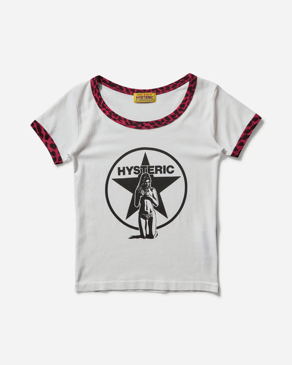 Hysteric Glamour Women s Star Bright T-Shirt White