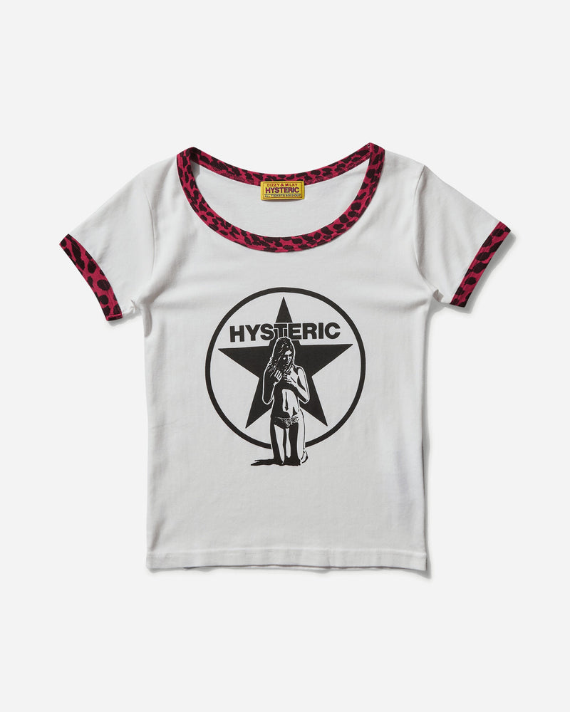 Hysteric Glamour Women s Star Bright T-Shirt White