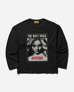 Hysteric Glamour Women s The Way I Walk Longsleeve T-Shirt Black