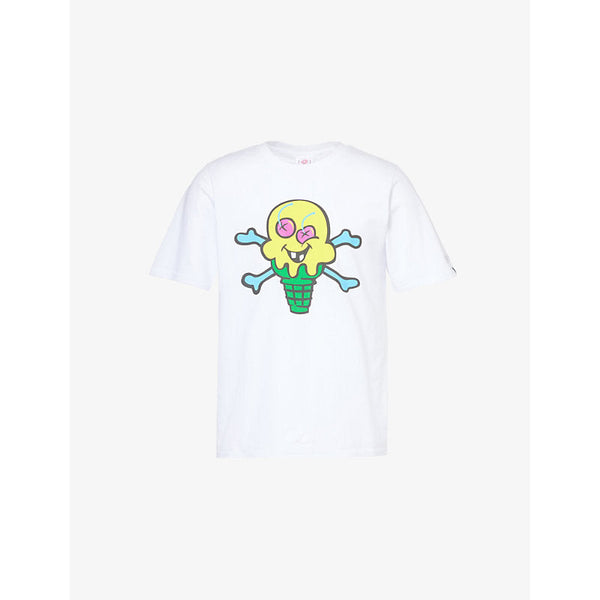 ICECREAM X Piece by Piece Cones and Bones graphic-print cotton-jersey T-shirt