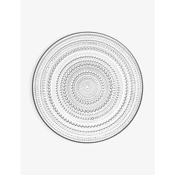 Iittala Kastehelmi glass plate 31.5cm