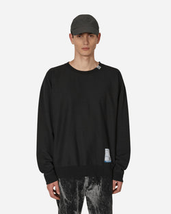 in・stru(men-tal) Embroidery Crewneck Sweatshirt Black