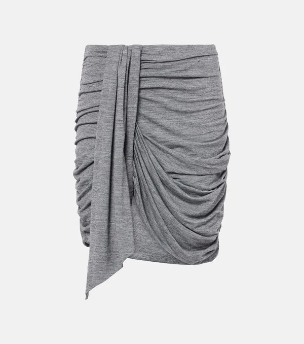 Isabel Marant Andora draped jersey miniskirt