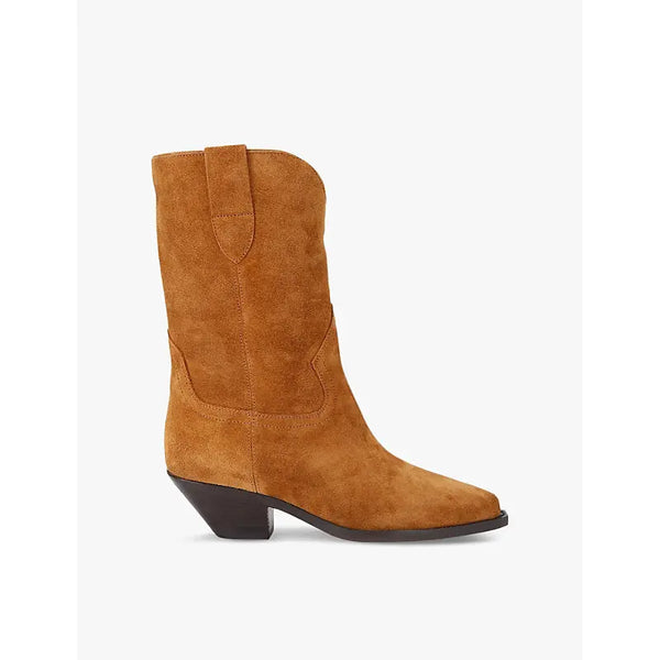 Isabel Marant Dahope pointed-toe suede cowboy boots