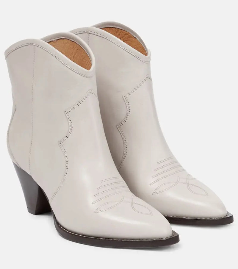 Isabel Marant Darizo leather cowboy boots | LYBSTORE