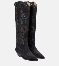 Isabel Marant Denvee suede knee-high boots | LYBSTORE