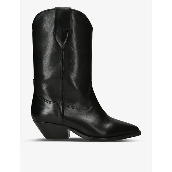 Isabel Marant Duerto pointed-toe leather heeled cowboy boots | Isabel Marant