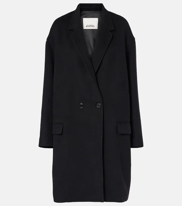 Isabel Marant Efegozi wool, cashmere and silk coat | LYBSTORE