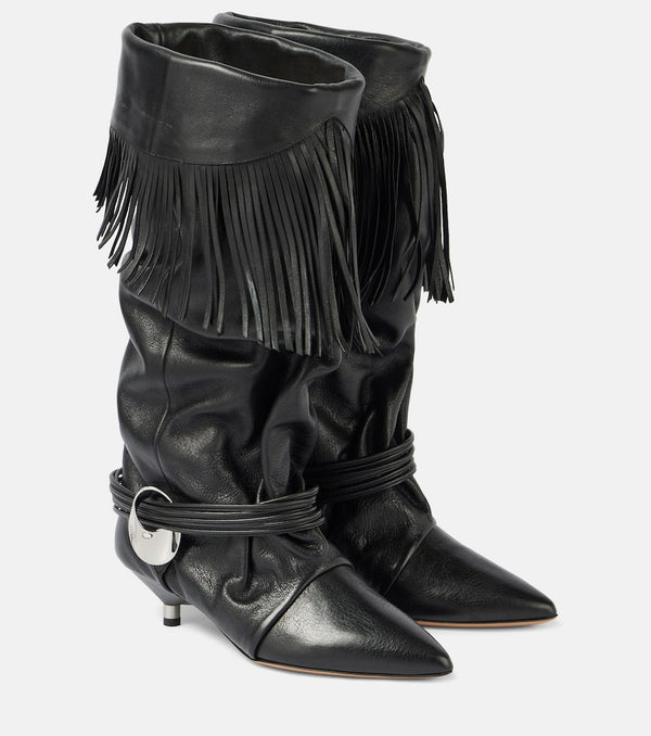 Isabel Marant Elten 45 fringed leather boots