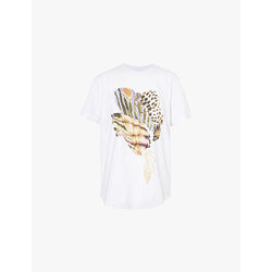 Isabel Marant Etoile Edwige graphic-print short-sleeve cotton-jersey T-shirt