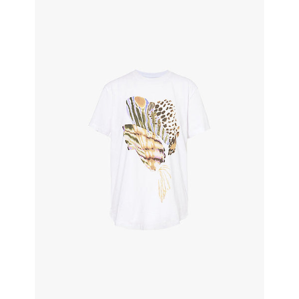 Womens Isabel Marant Etoile Edwige graphic-print short-sleeve cotton-jersey T-shirt