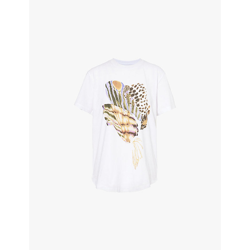 Isabel Marant Etoile Edwige graphic-print short-sleeve cotton-jersey T-shirt