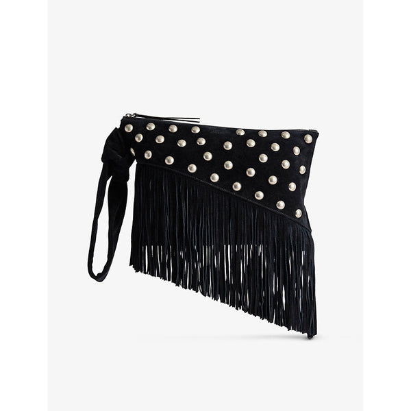 Womens Isabel Marant Faro suede clutch bag