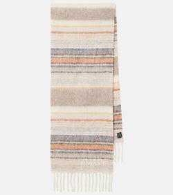 Isabel Marant Firny striped alpaca-blend scarf