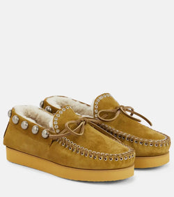 Isabel Marant Forley shearling-lined suede moccasins