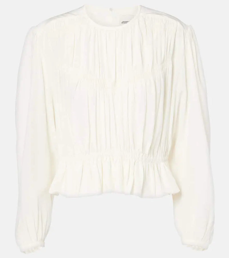 Isabel Marant Gelina crêpe de chine blouse | LYBSTORE