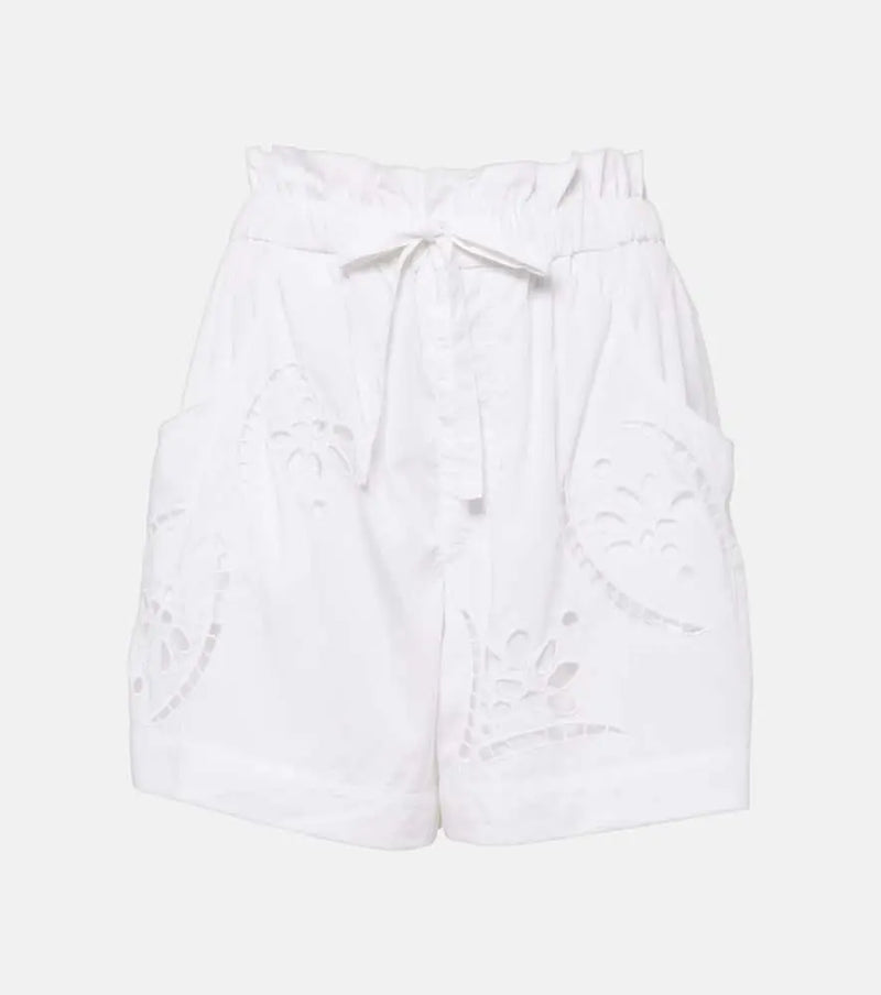 Isabel Marant Hidea broderie anglaise shorts | LYBSTORE