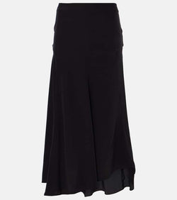 Isabel Marant Hortensia silk crêpe de chine midi skirt