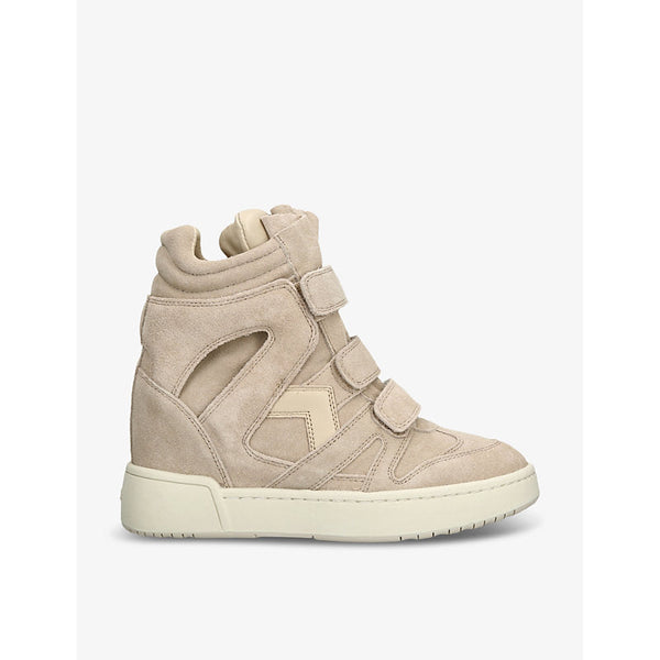 Isabel Marant IM3 suede high-top wedge trainers | LYBSTORE