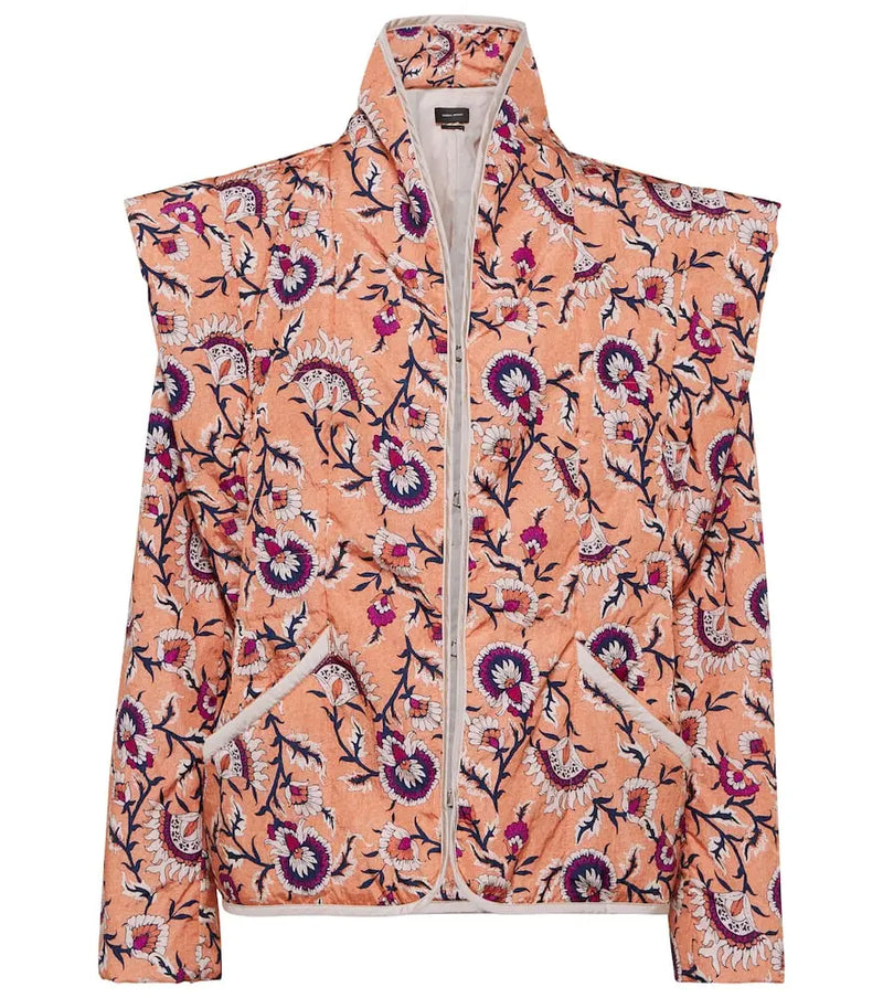 Isabel Marant Janissae floral convertible jacket | LYBSTORE