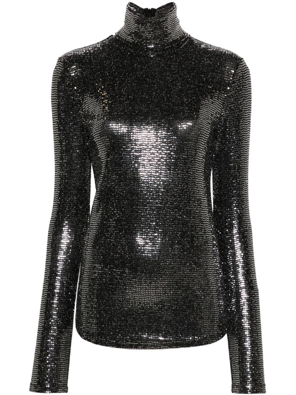 Isabel Marant Joyela Shiny High Neck Top