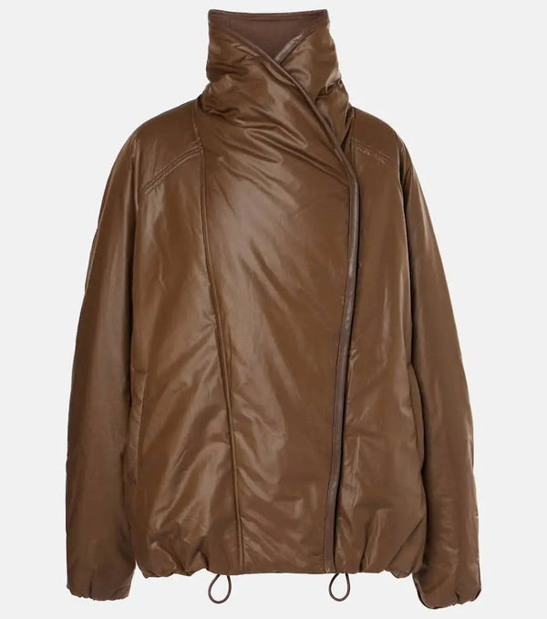 Isabel Marant Kimberly leather-trimmed jacket | LYBSTORE