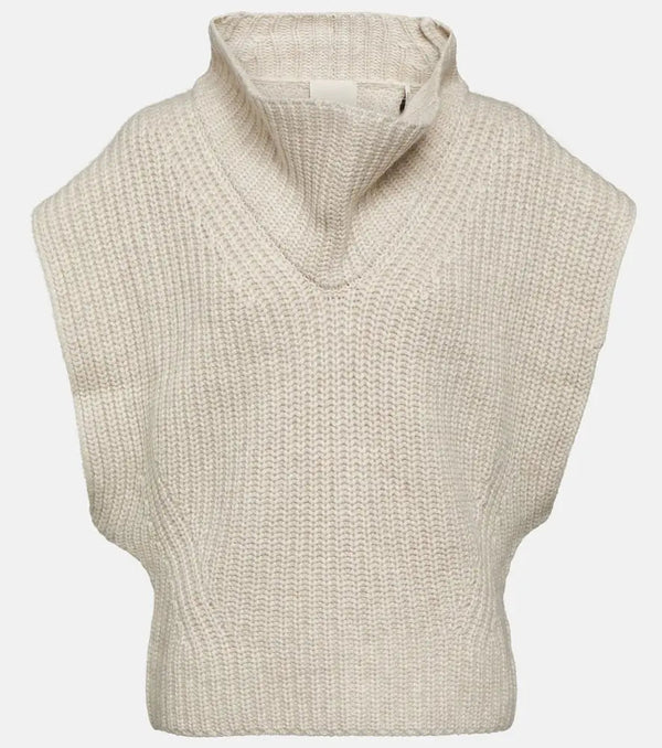 Isabel Marant Laos wool and cashmere sweater vest | LYBSTORE