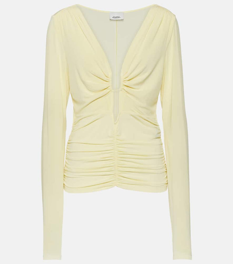 Isabel Marant Laura ruched jersey top