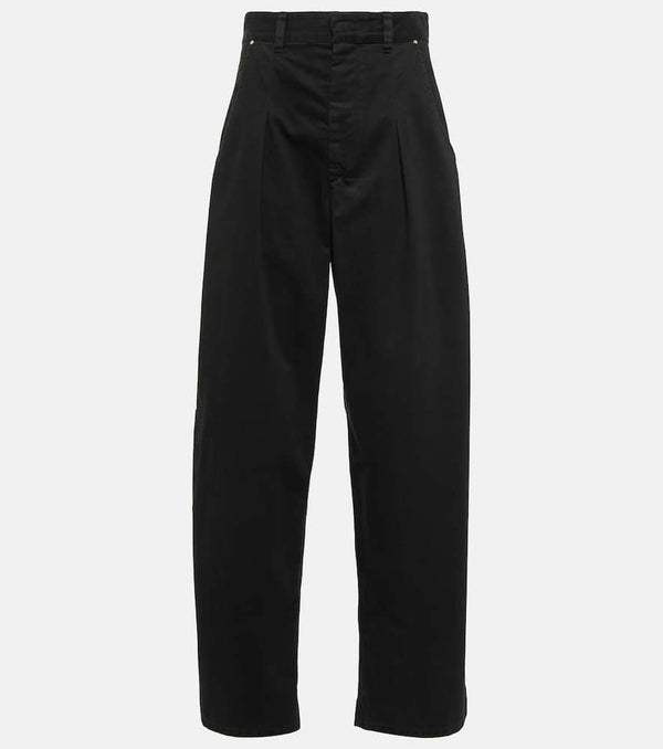 Isabel Marant Lenadi high-rise cotton wide-leg pants