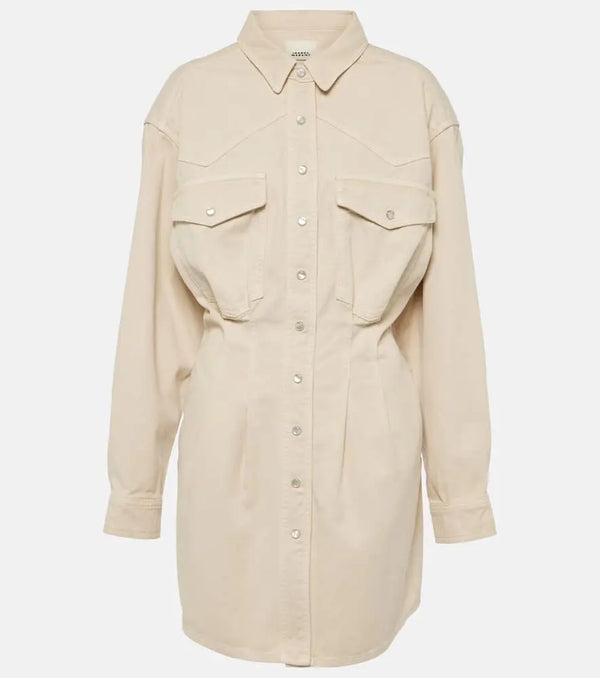 Isabel Marant Liliko twill shirt dress | LYBSTORE