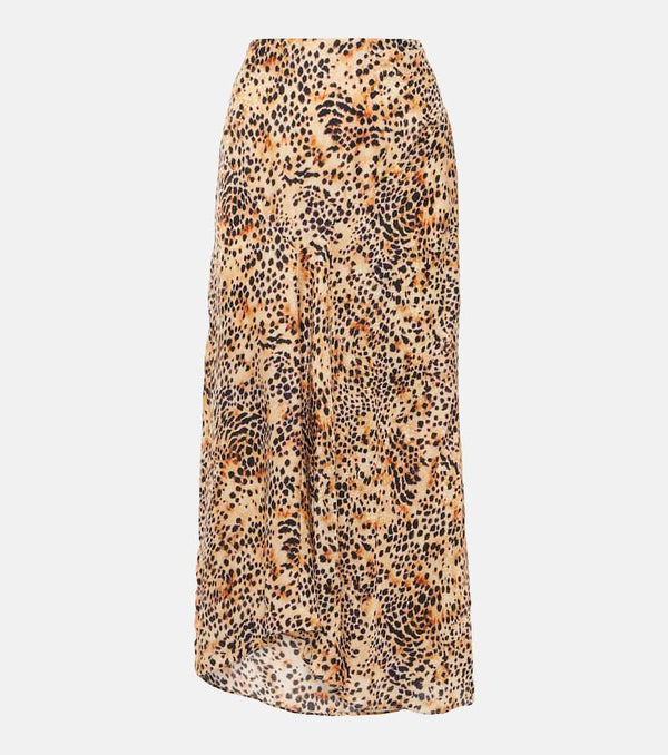 Isabel Marant Lisanne satin maxi skirt | LYBSTORE