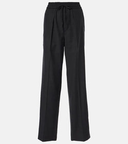 Isabel Marant Liska checked wool-blend straight pants | LYBSTORE