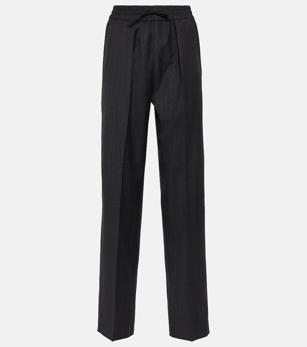 Isabel Marant Liska virgin wool wide-leg pants | LYBSTORE