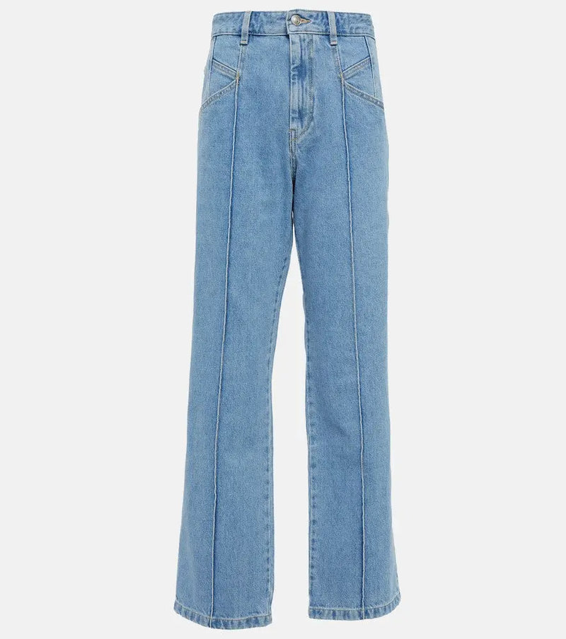 Isabel Marant Nadegegz high-rise straight-leg jeans | LYBSTORE